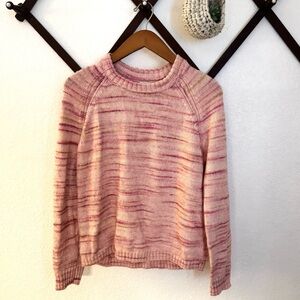 J. Crew Women's Pink Space Dye Sweater